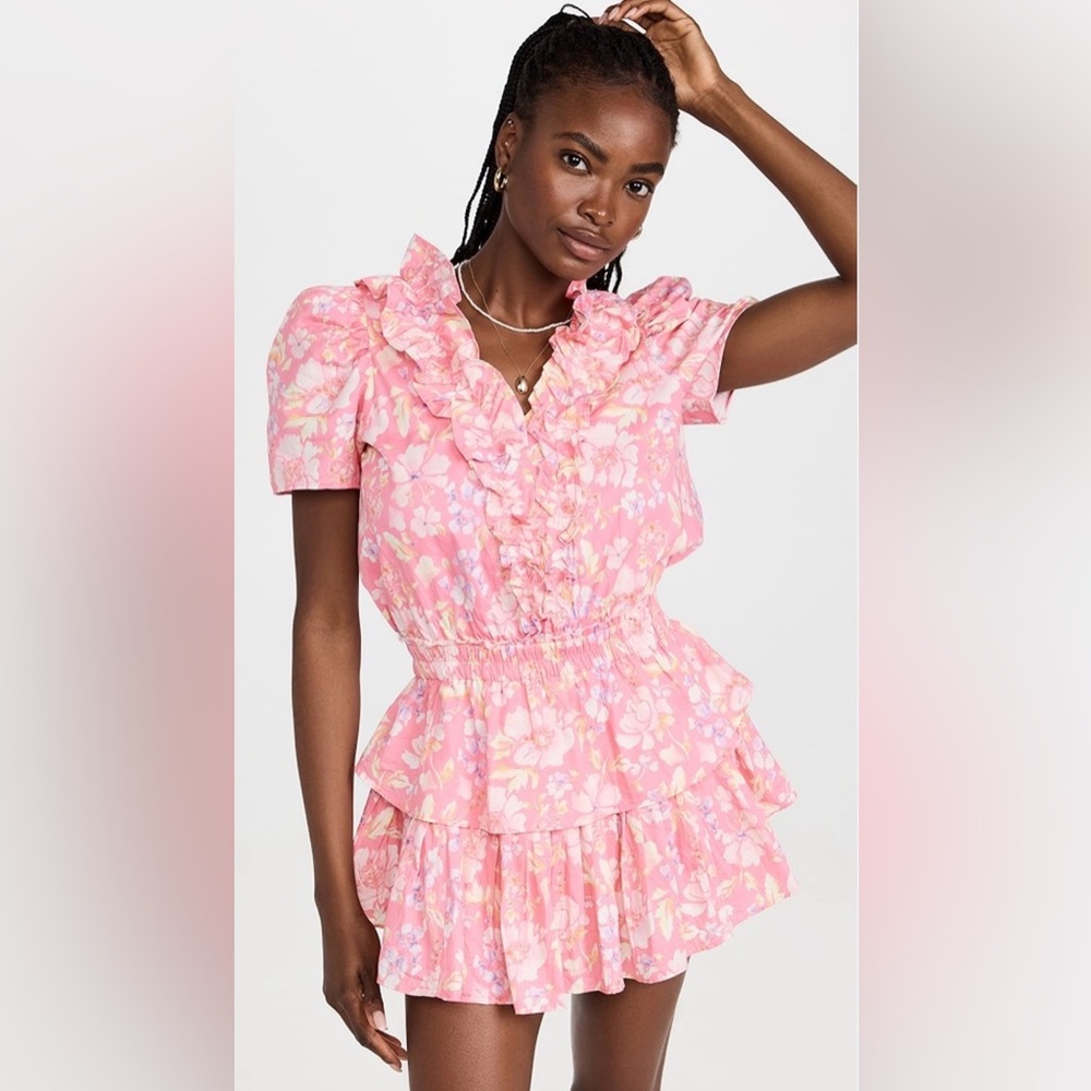 Pink floral LoveShackFancy Dress